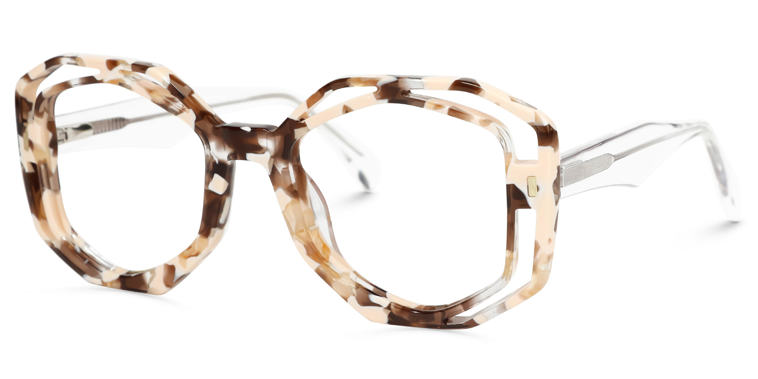 Bobbie Geometric Tortoise Glasses | ZEELOOL Canada1