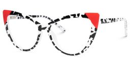 Chelsy Cateye Two-Tone Glasses1