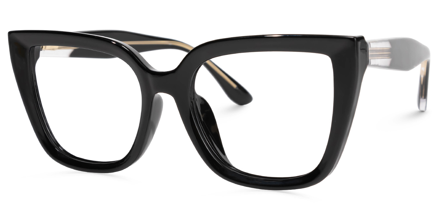 Mirta Square Black Glasses | ZEELOOL Canada1
