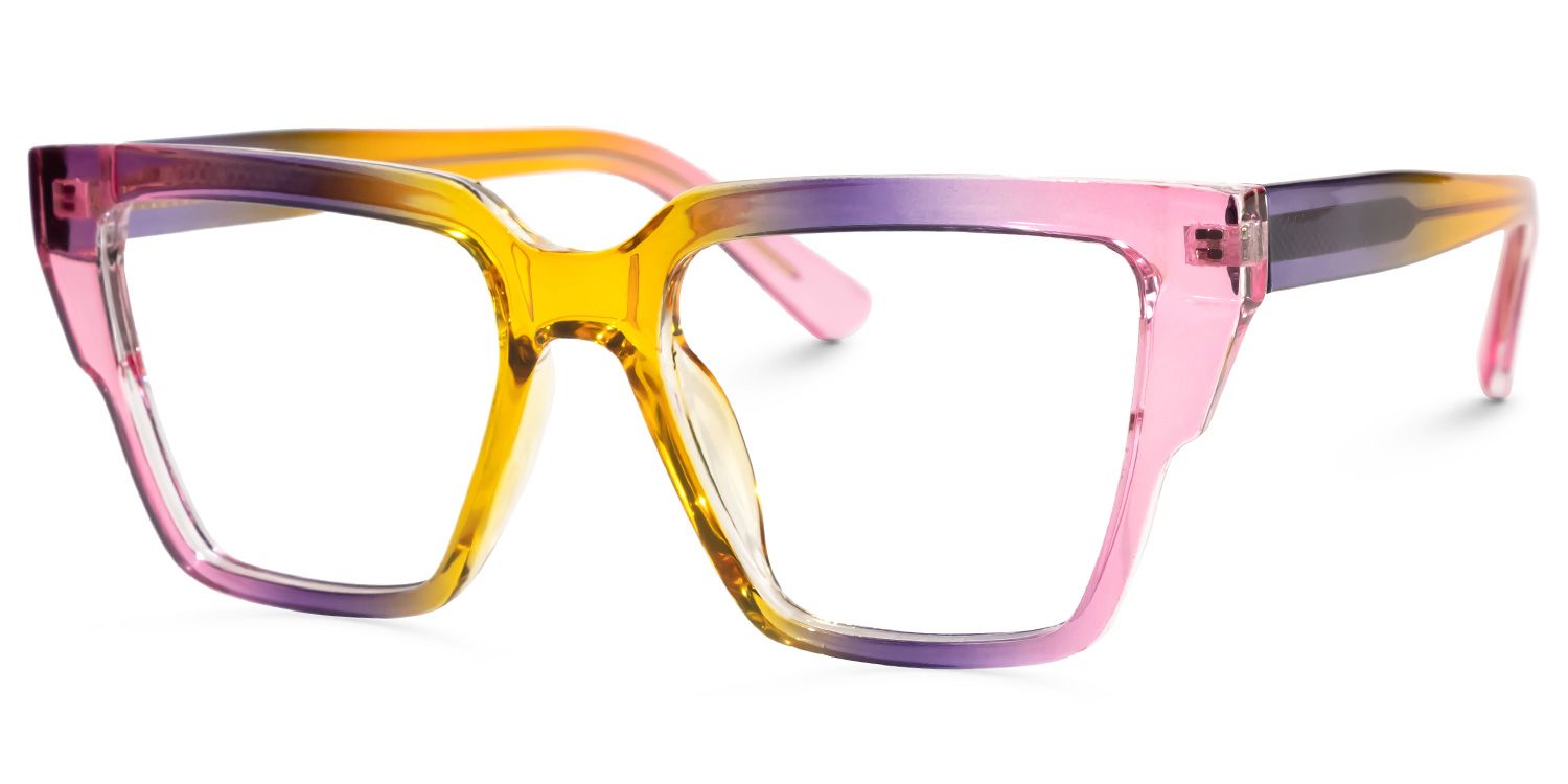 Hemazro Square Pink Glasses | ZEELOOL Canada1