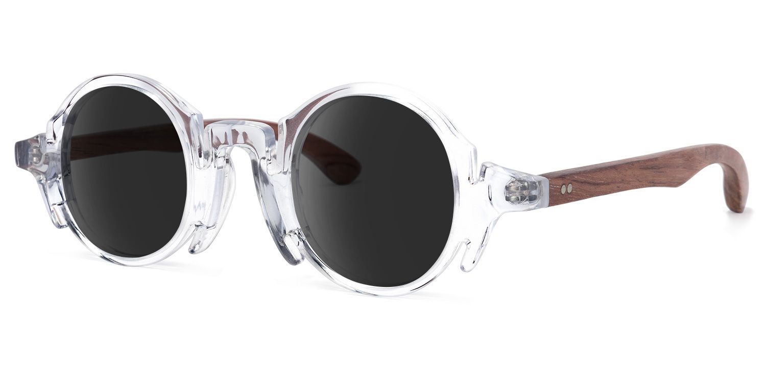 Charlie Round Clear Sunglasses | ZEELOOL Canada1