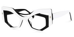 Mondal Geometric White Glasses1
