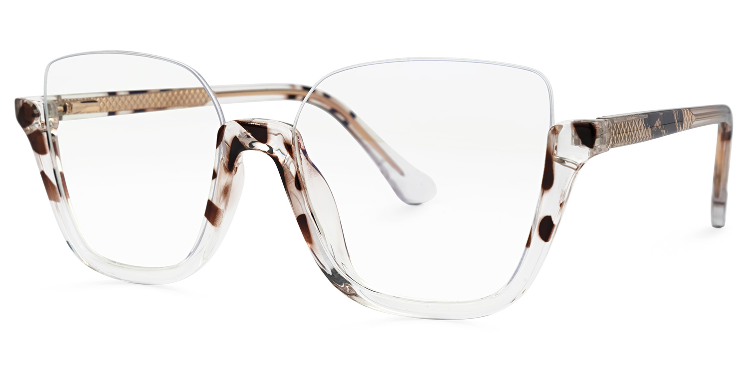 Kellina Square Two-Tone Glasses | ZEELOOL Canada1