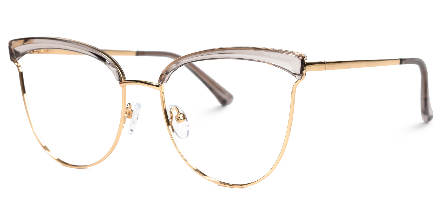 Lawrence Cateye Gray Glasses | ZEELOOL Canada1