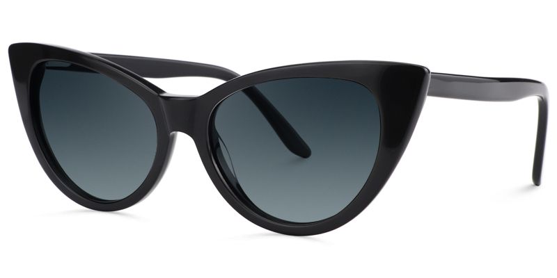 Marilyn Cat Eye Black Sunglasses for Women & Men | ZEELOOL CA1