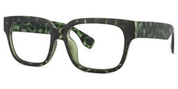 Colin Rectangle Green Floral Glasses1