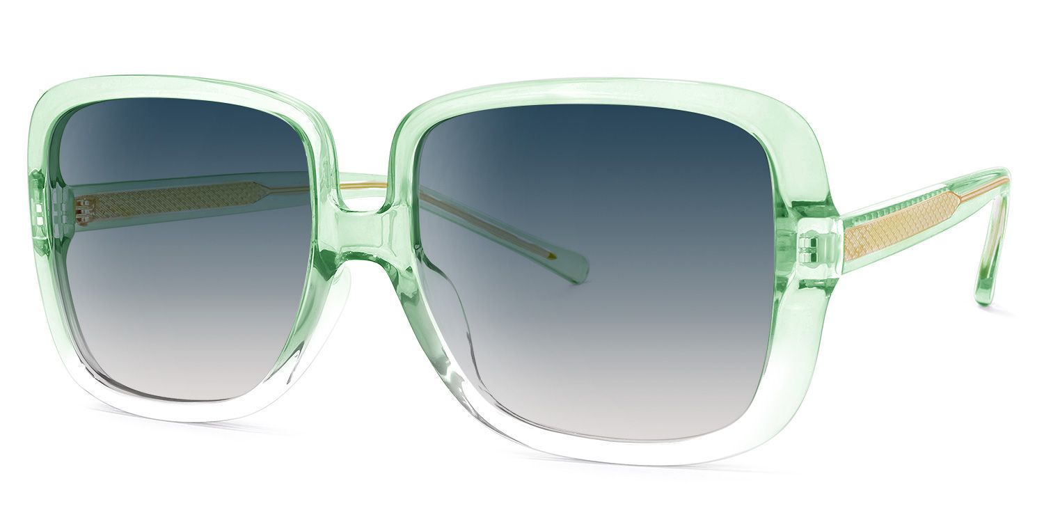 Raymond Square Green Sunglasses | ZEELOOL Canada1