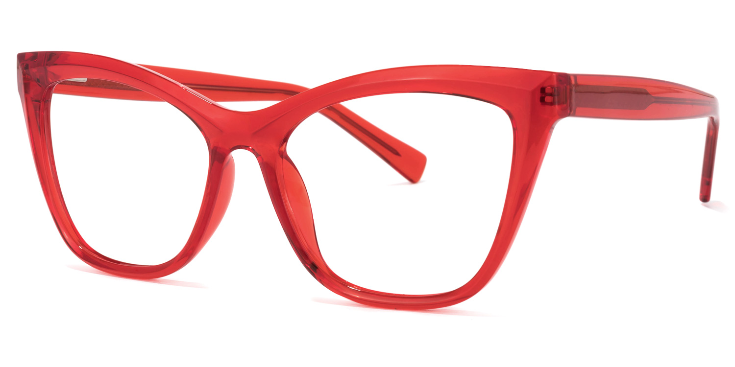 Raegan Cateye Red Glasses | ZEELOOL Canada1