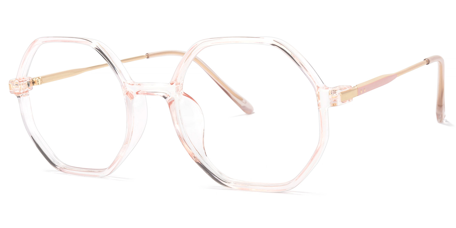 Tanner Geometric Pink Glasses | ZEELOOL Canada1