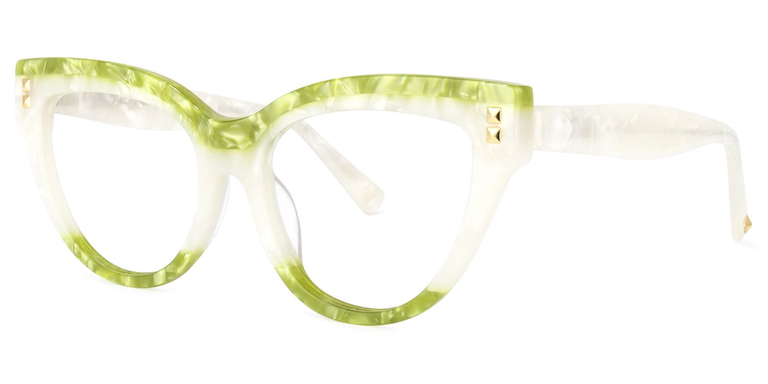 Cascata Cateye Green Glasses | ZEELOOL Canada1