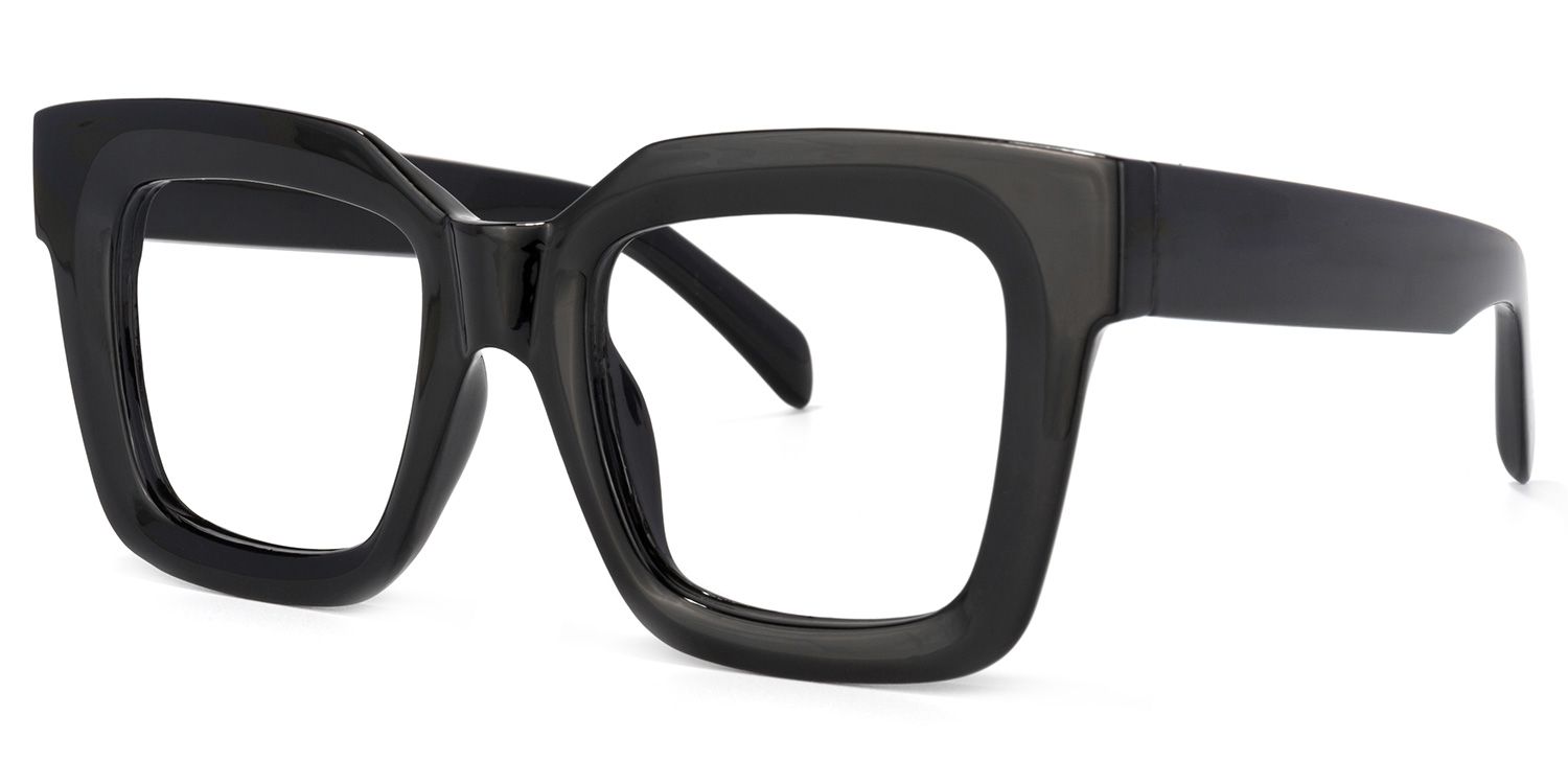 Trinity Square Black Glasses | ZEELOOL Canada1