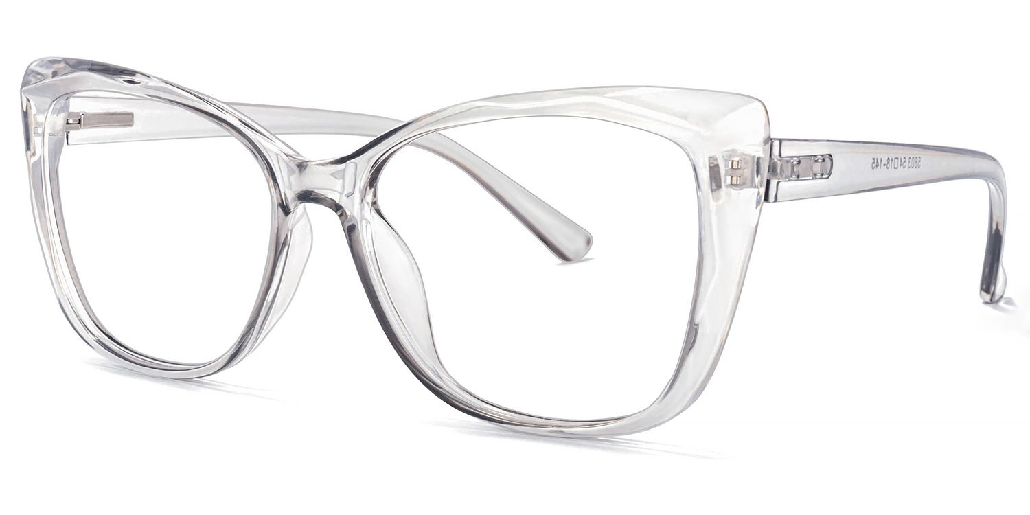Wallace Cateye Gray Glasses | ZEELOOL Canada1