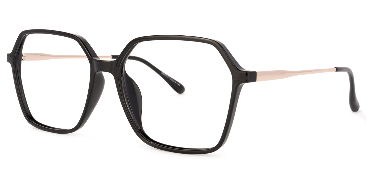 Wisdom Geometric Black Glasses | ZEELOOL Canada1