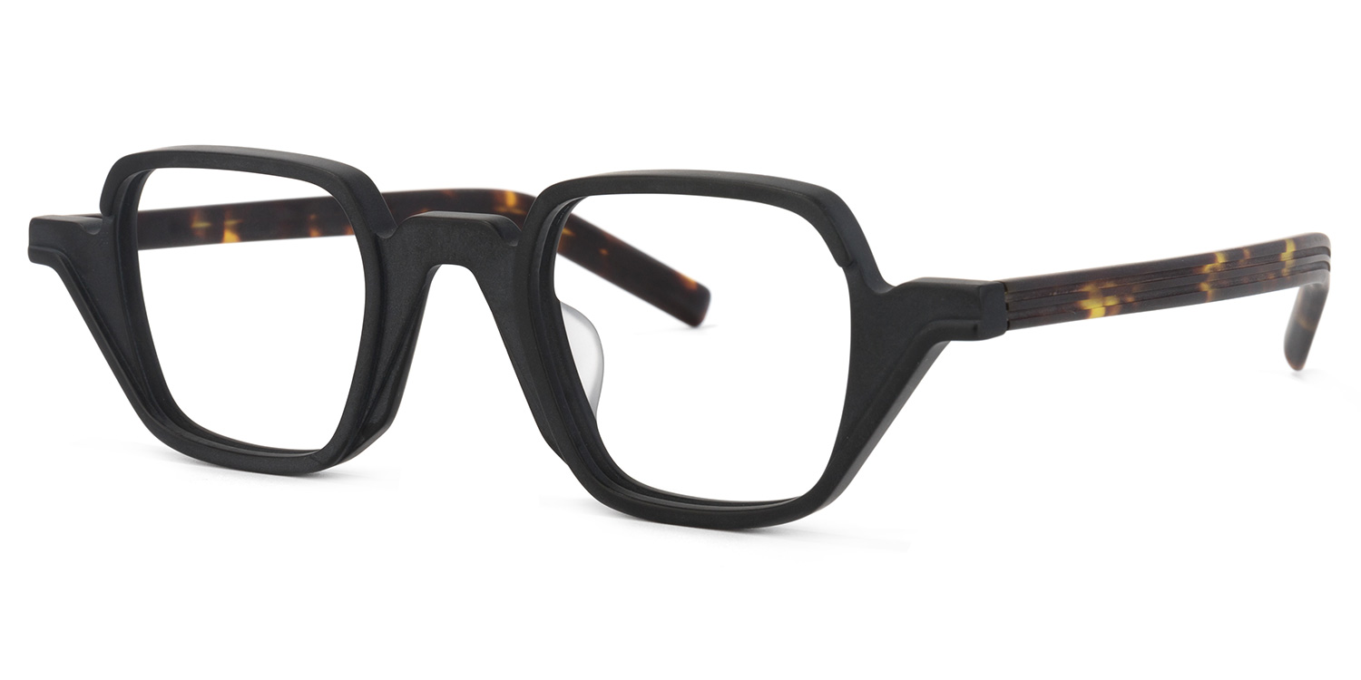 Yasin Square Black Glasses | ZEELOOL Canada1