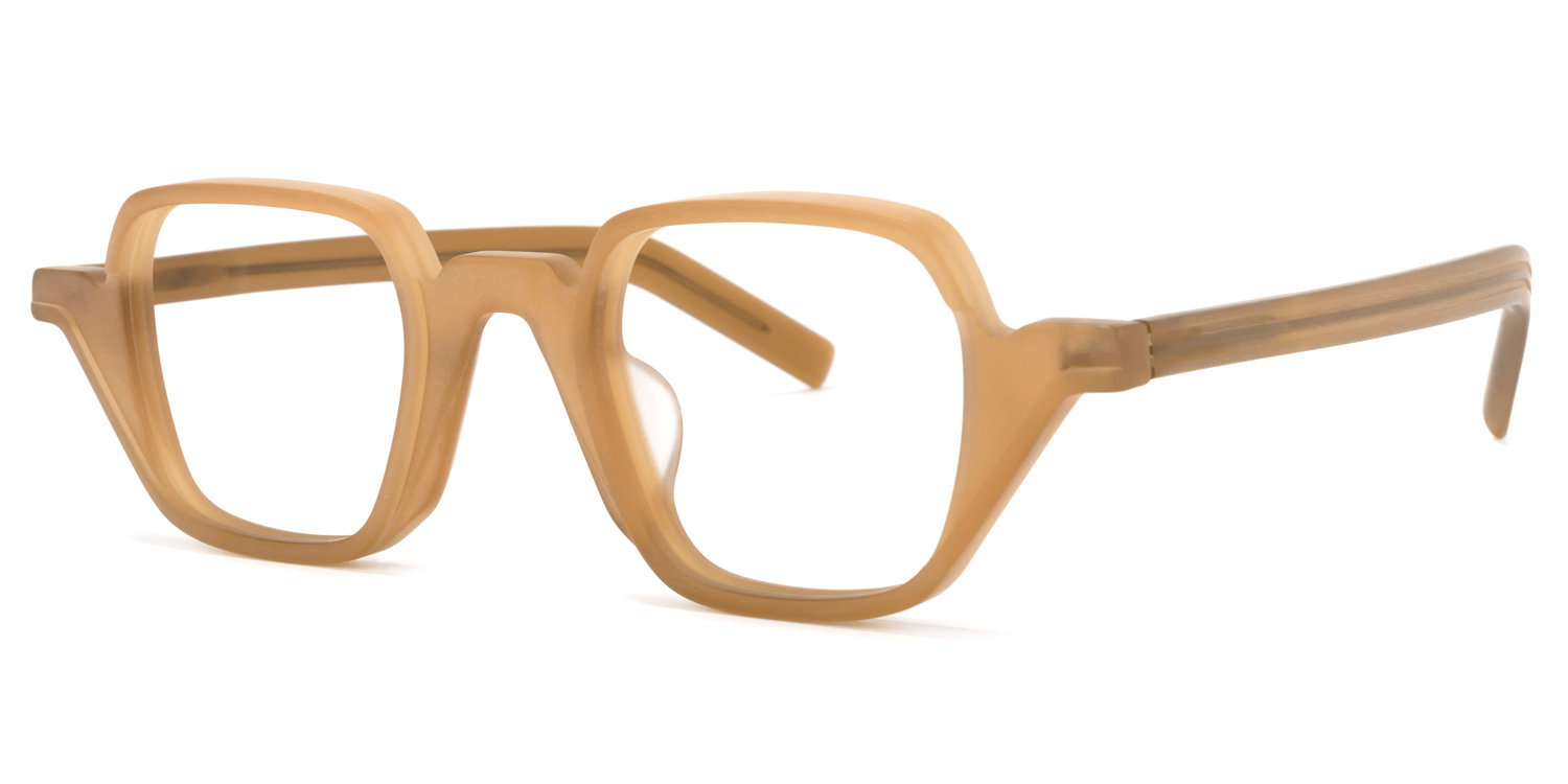 Yasin Square Cameo-Brown Glasses | ZEELOOL Canada1