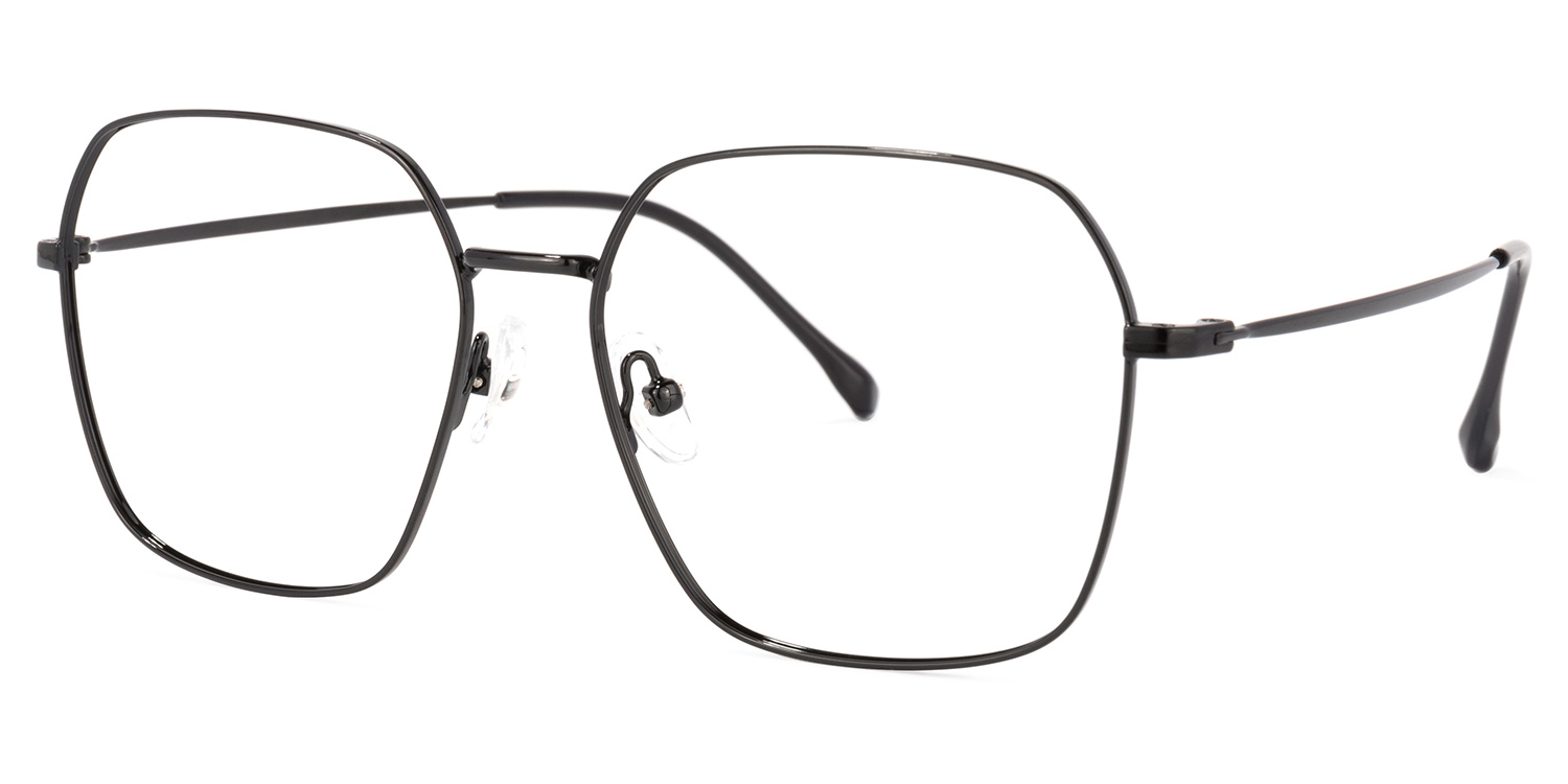 Zander Square Black Glasses | ZEELOOL Canada1