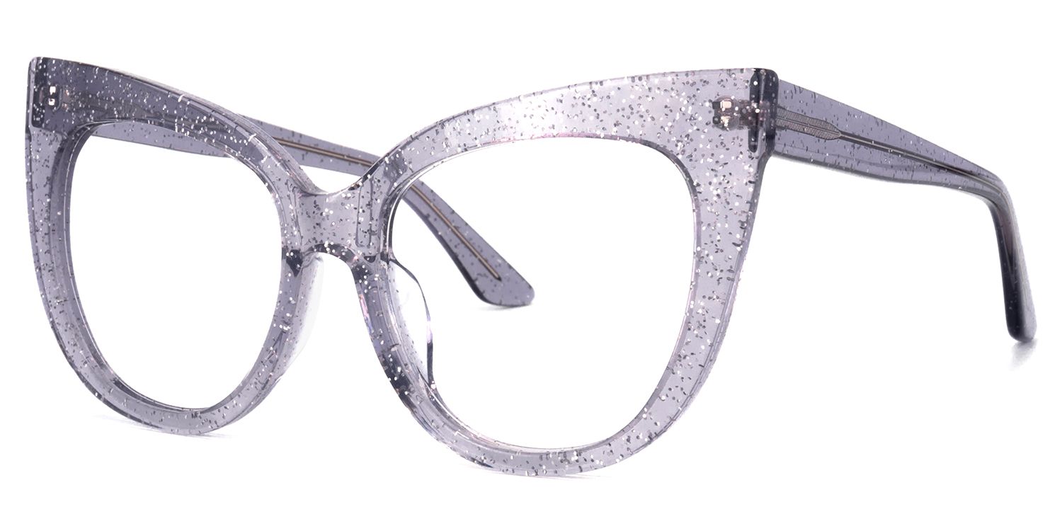 Trenton Cateye Gray Glasses | ZEELOOL Canada1