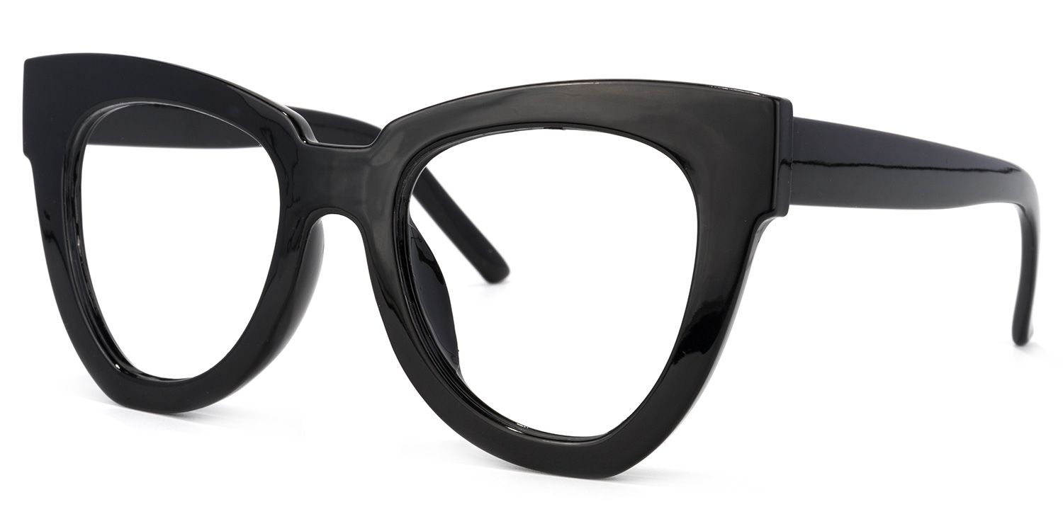 Hassan Cateye Black Glasses | ZEELOOL Canada1