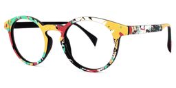 Street-Artist Colorful Round Glasses1