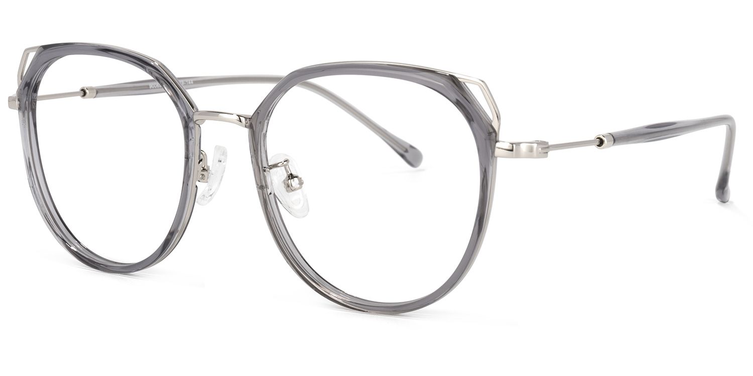 Ofelia Cateye Gray Glasses | ZEELOOL Canada1