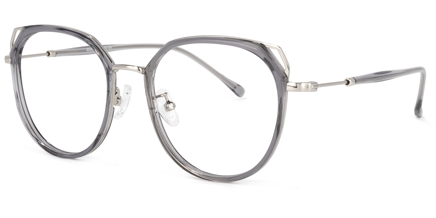 Ofelia Cateye Gray Glasses | ZEELOOL Canada1
