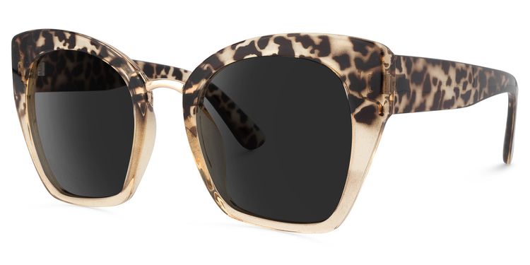 Denis Light-Tortoise Cat eye Sunglasses