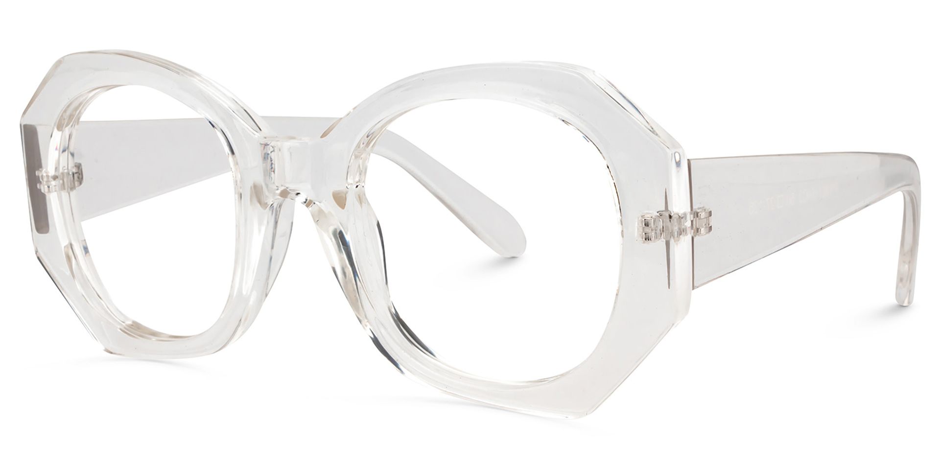 Geometric Clear Glasses | ZEELOOL Canada2