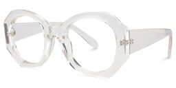 Desire Geometric Clear Glasses2