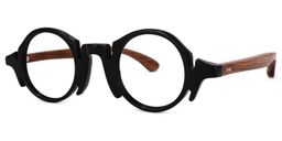 Charlie Round Black Glasses1