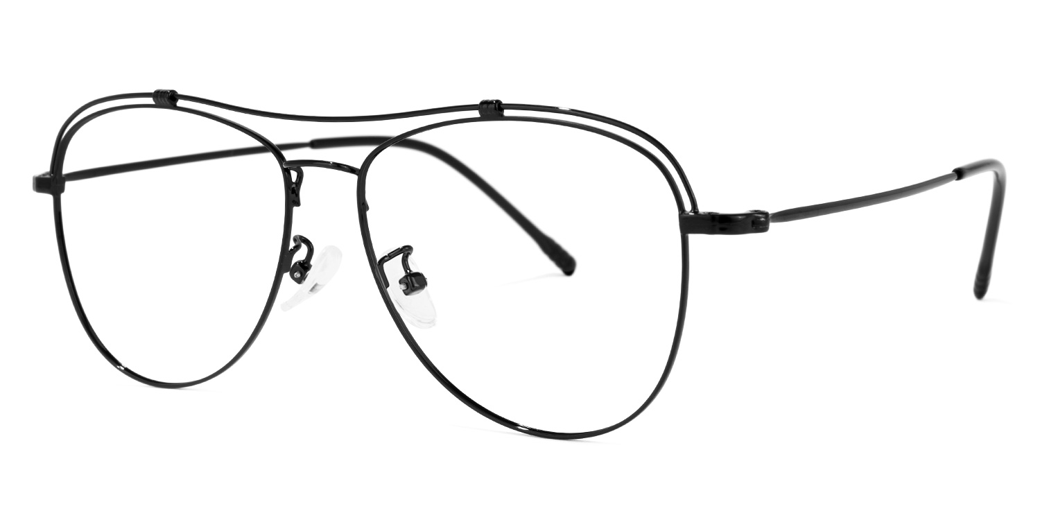 Terica Aviator Black Glasses | ZEELOOL Canada1