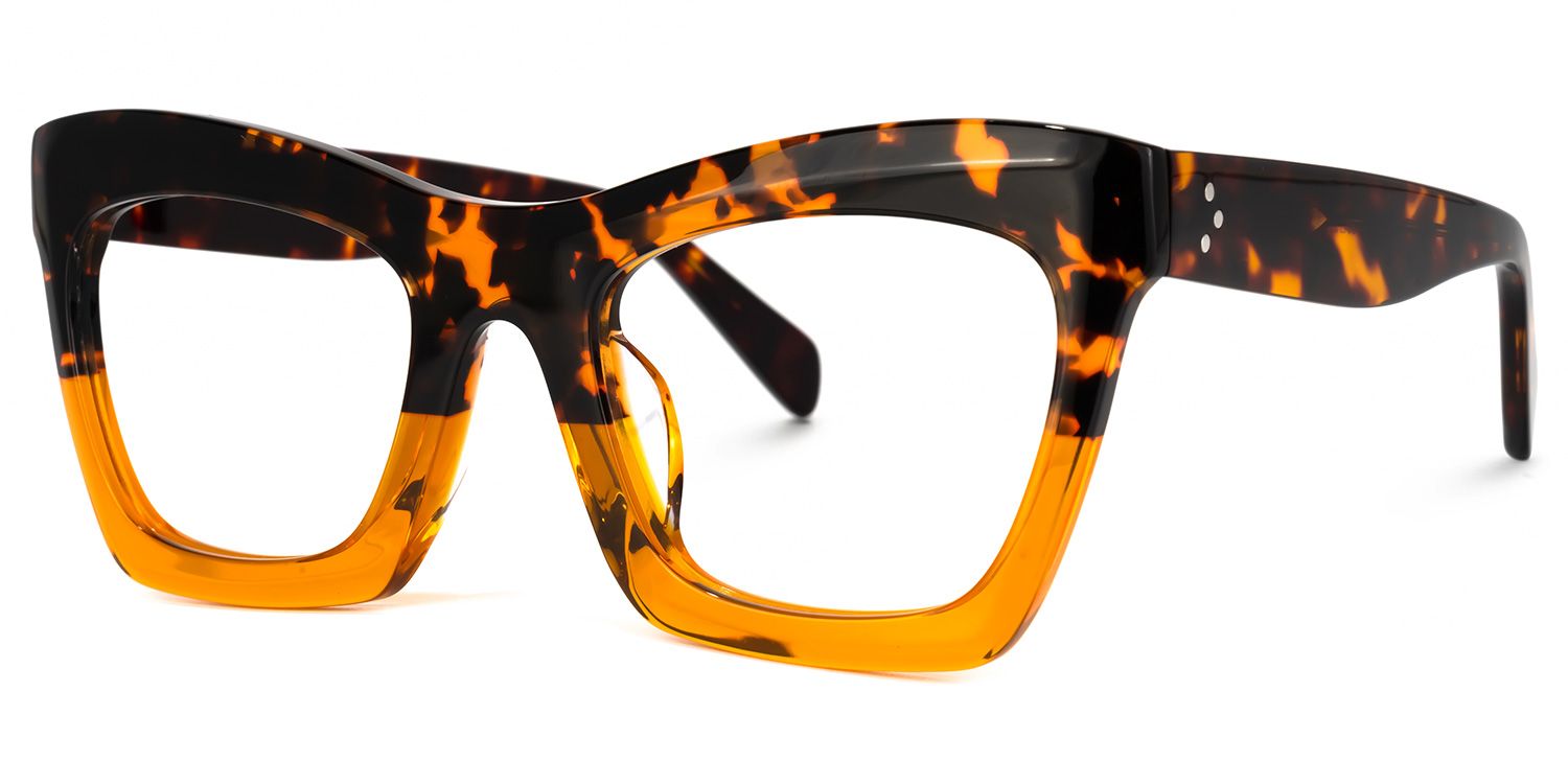 Benitez Square Tortoise Frame Glasses | Zeelool Optical1