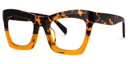 Benitez Tortoise Rectangle Glasses1