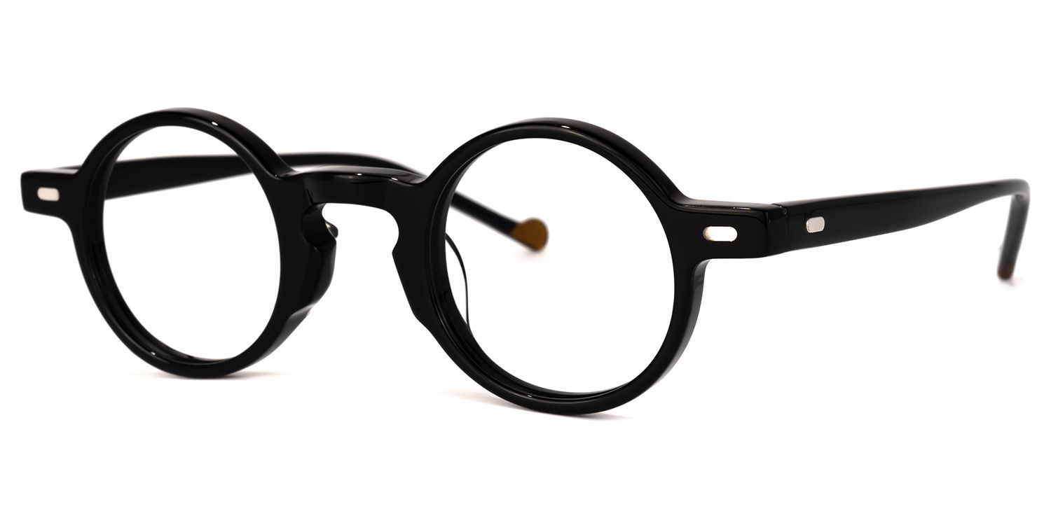 Danielle Round Black Glasses | ZEELOOL Canada1