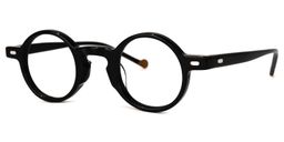 Danielle Round Black Glasses1