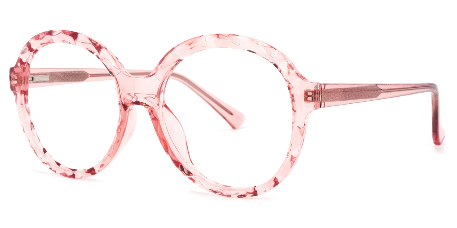 Lila Round Pink Glasses | ZEELOOL Canada1