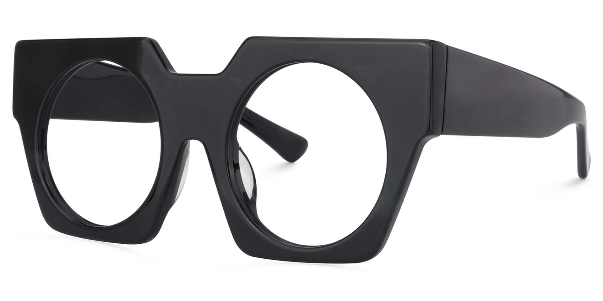 Geometric Black Glasses | ZEELOOL Canada2