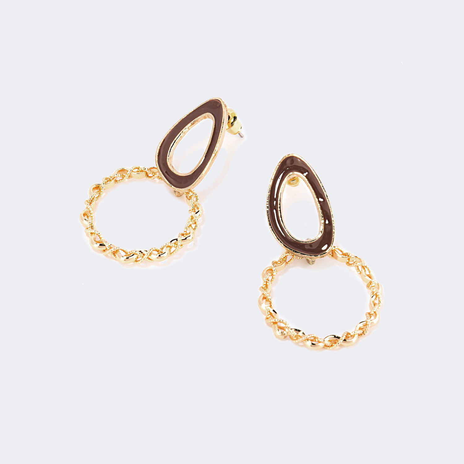 Stylish Twisted Drop Earrings | ZEELOOL Canada0