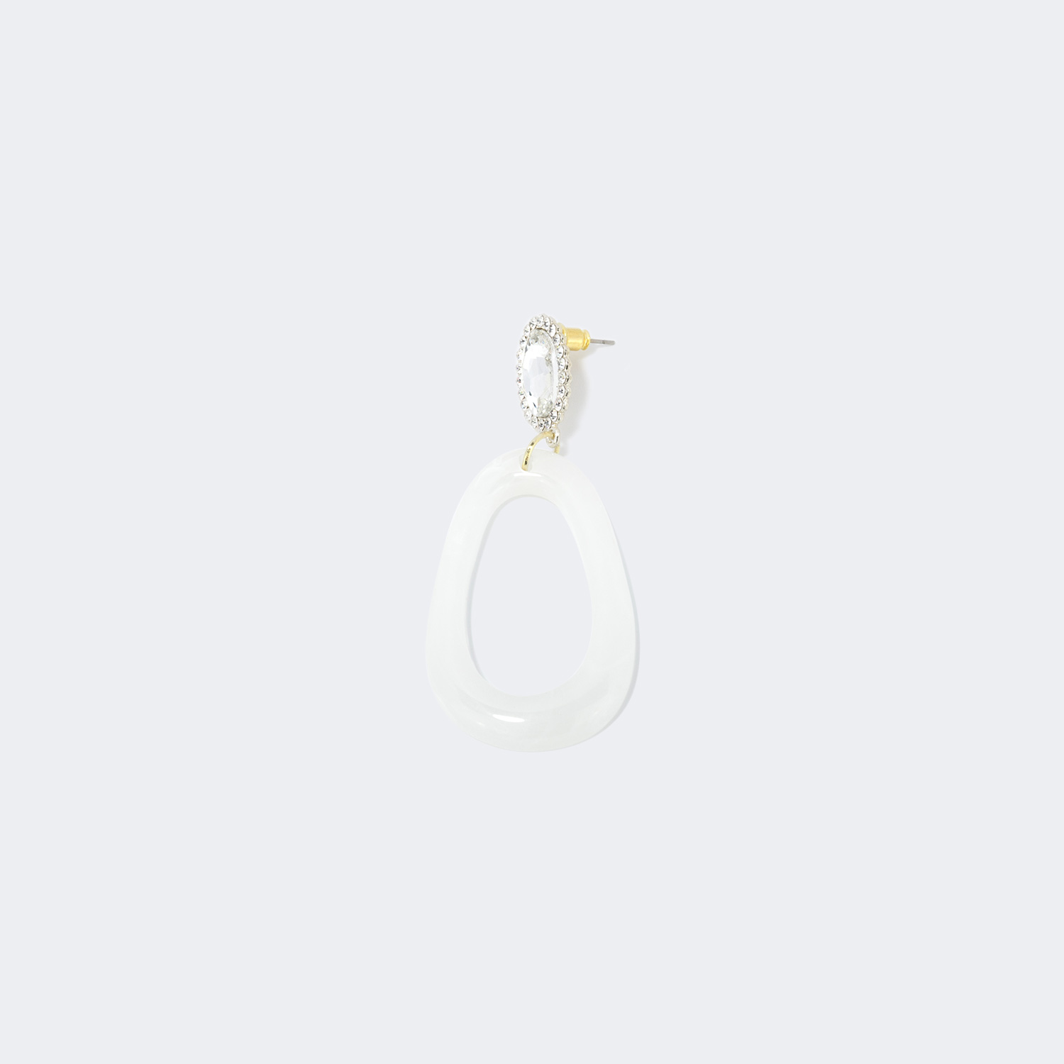 Stylish Polished White Earrings | ZEELOOL Canada2