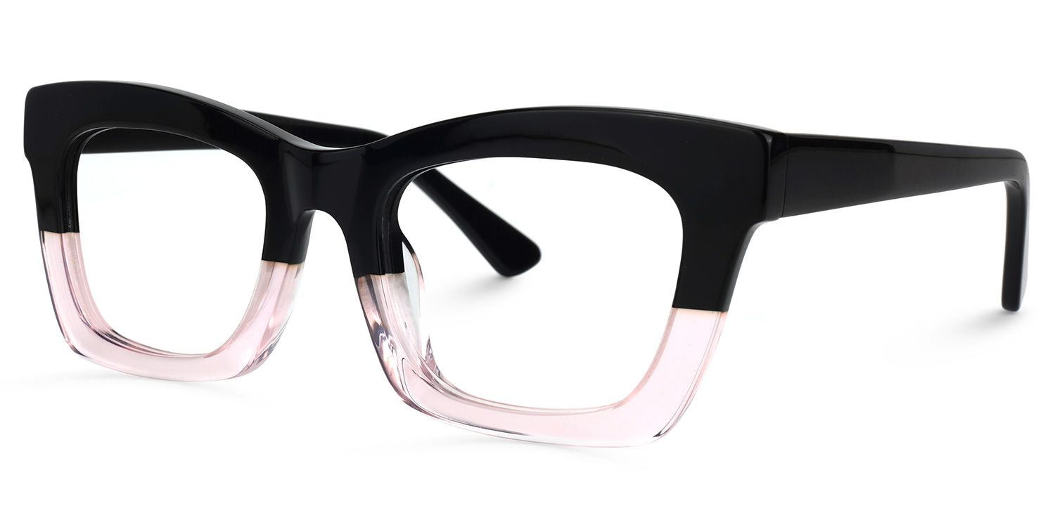 Vargas Square Black-Pink Glasses | ZEELOOL Canada1