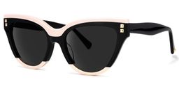 Cascata Cateye Black Sunglasses1