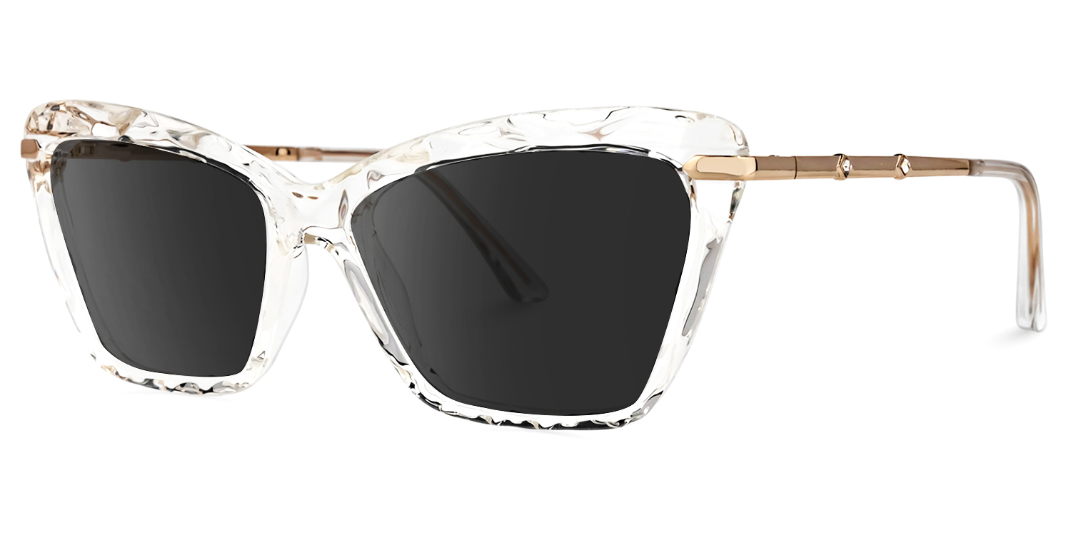 ZEELOOL Juliet Cateye Crystal Sunglasses