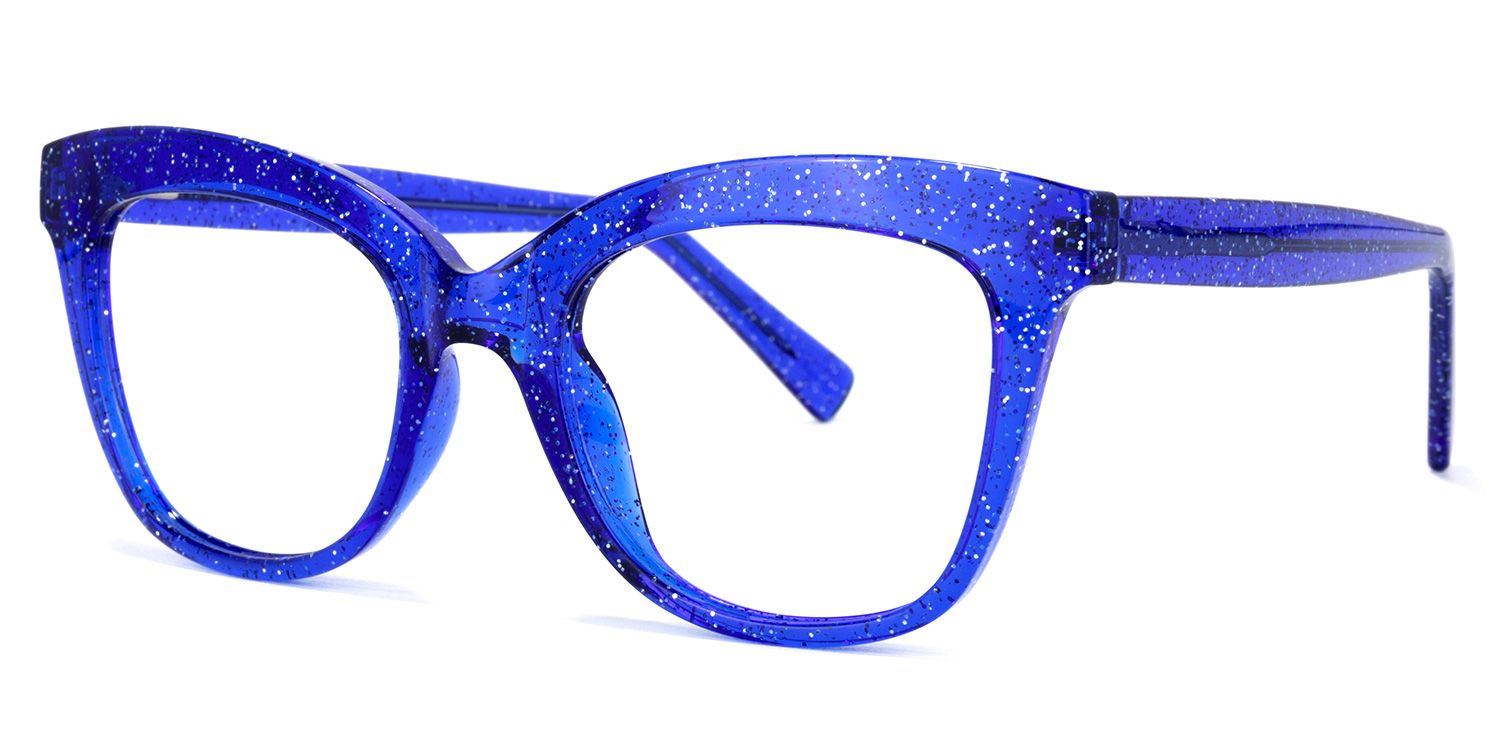 Santiago Cateye Blue Glasses | ZEELOOL Canada1