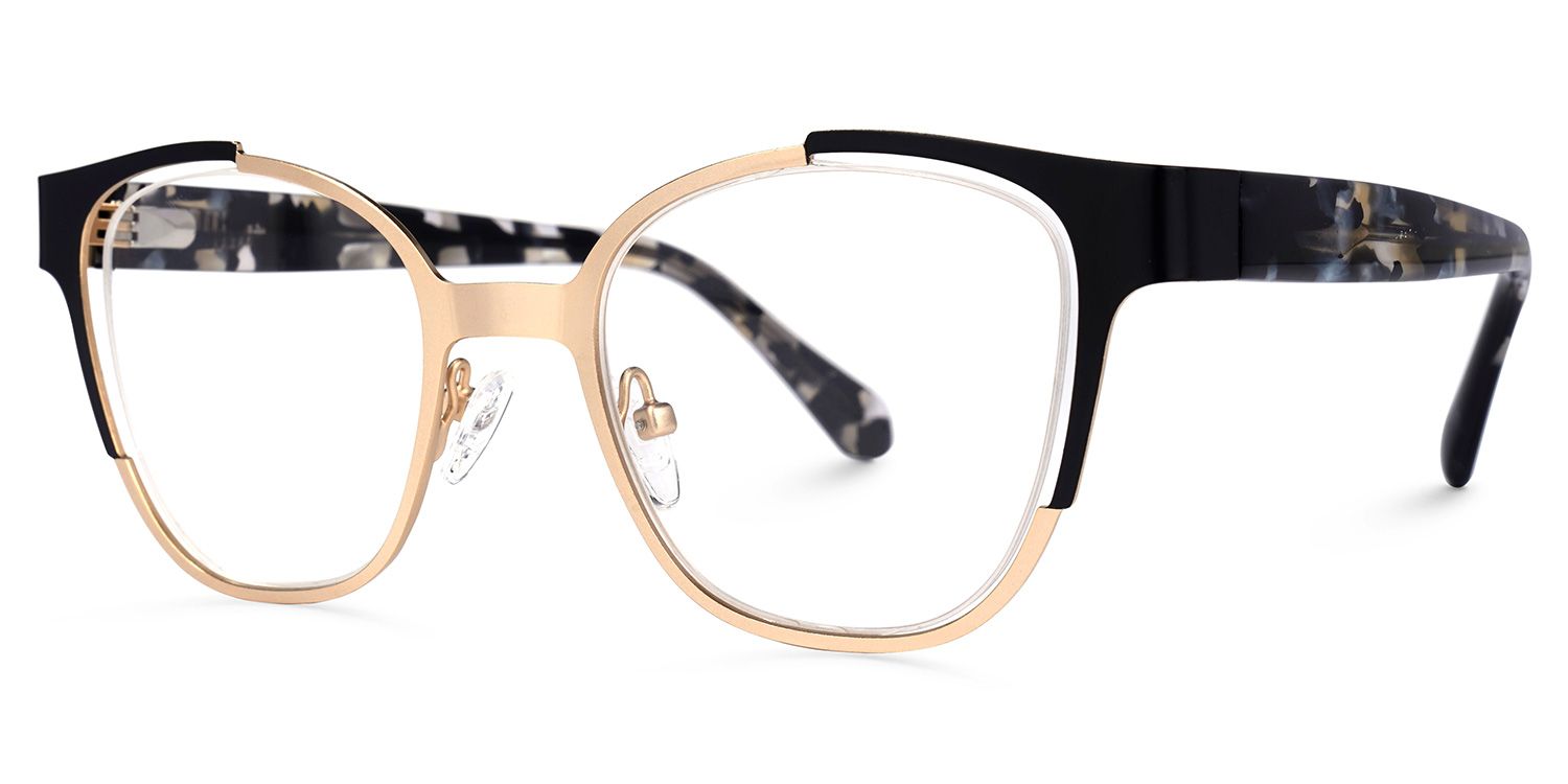 Angellay Square Gold Glasses | ZEELOOL Canada1