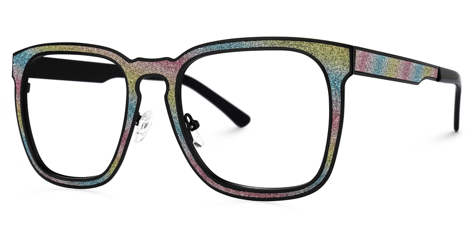 Joanne Rectangle Rainbow Glasses | ZEELOOL Canada1