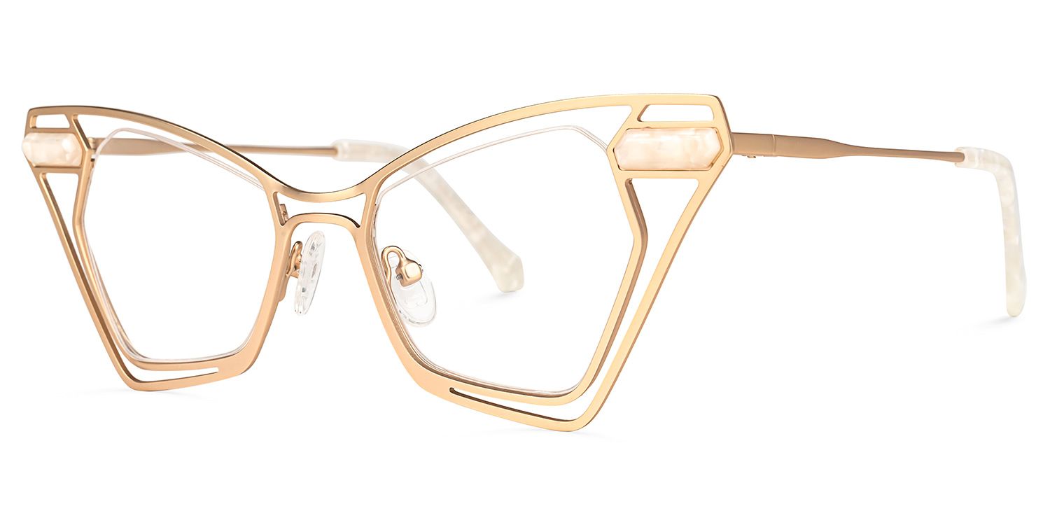 Janelle Butterfly Gold Glasses | ZEELOOL Canada1