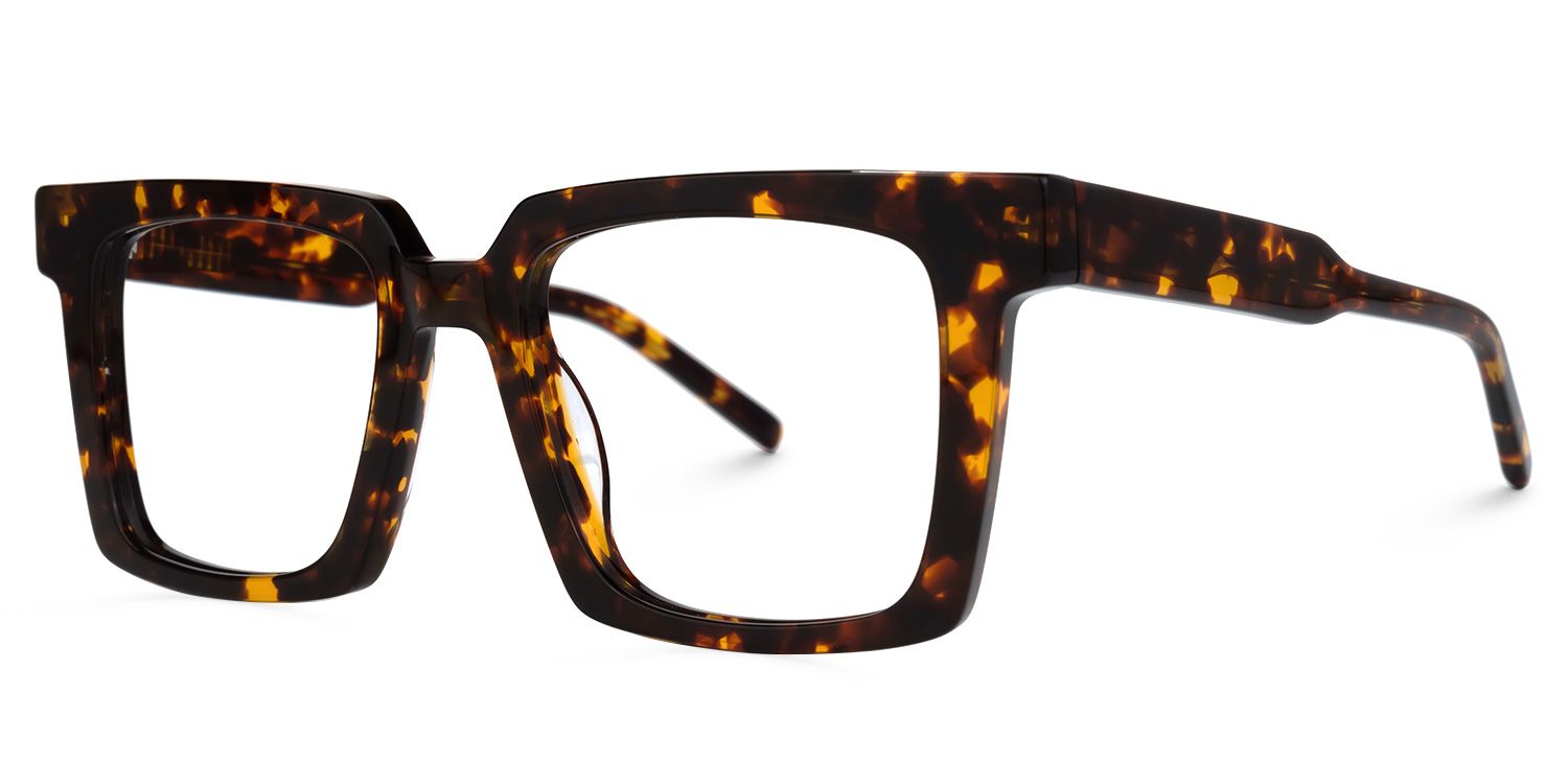 Mack Square Yellow-Tortoise Glasses | ZEELOOL Canada1
