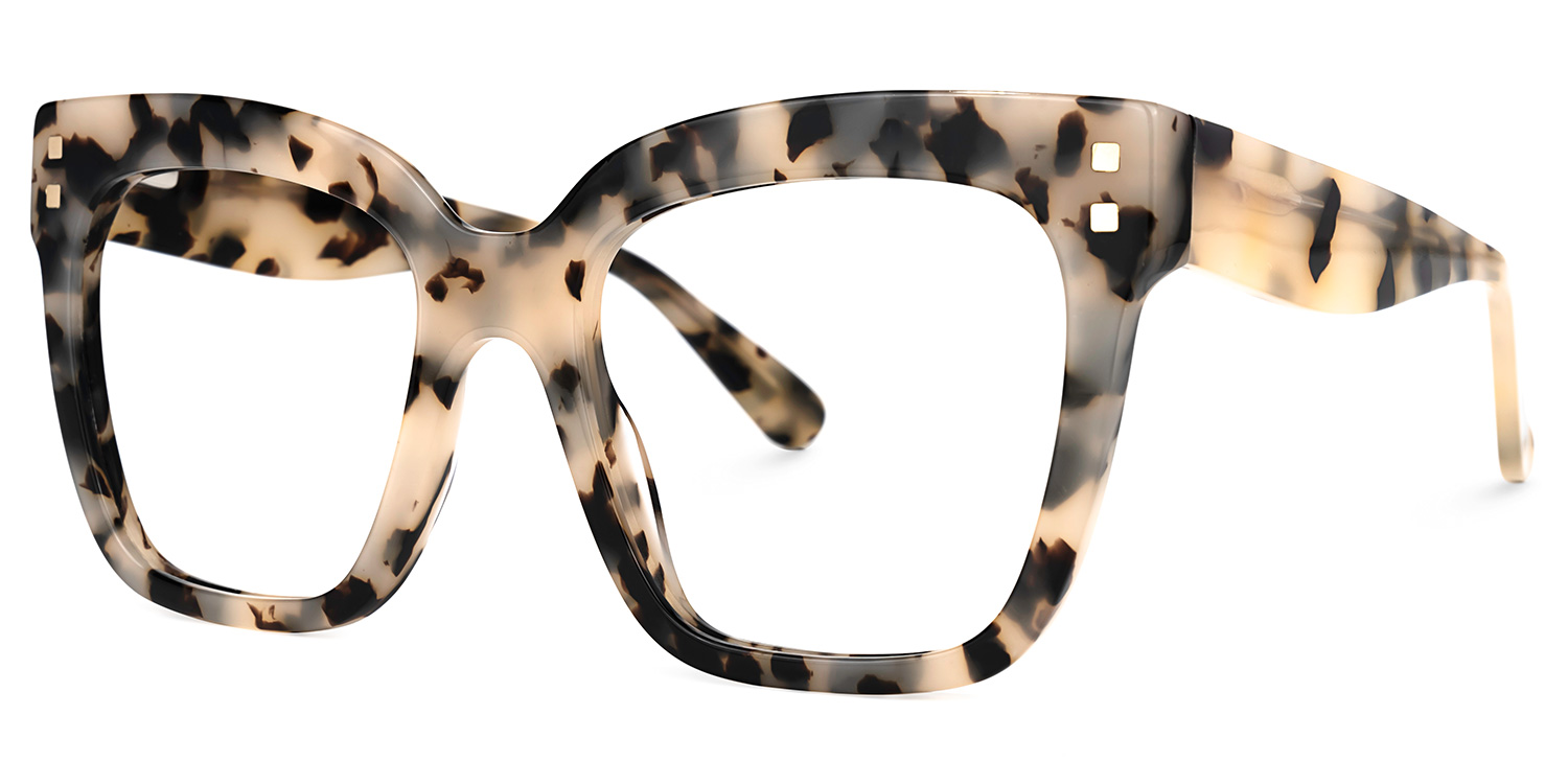 ZEELOOL Minguela Square Brown-Tortoise Glasses