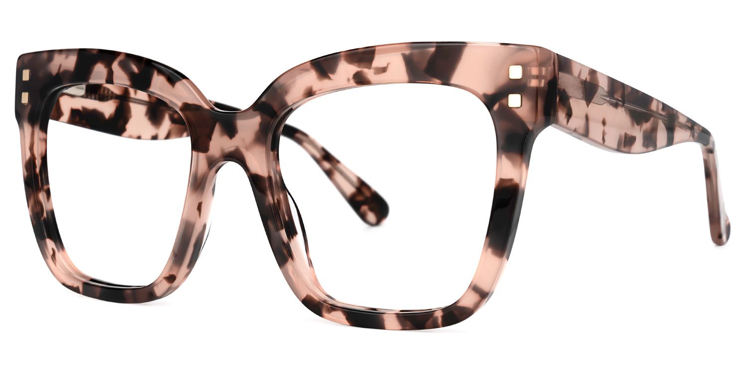 Minguela Square Cheetah Print Tortoise Glasses | Zeelool3
