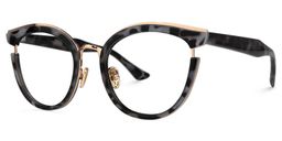 Laraine Cat Eye Light-Tortoise Glasses2