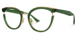 Laraine Green Cat eye Glasses1